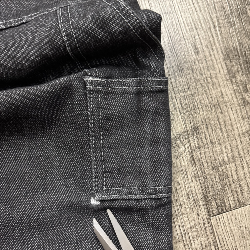 Vintage Y2K Vibes Jeans Shiny Metallic Overalls - Picture 8 of 8
